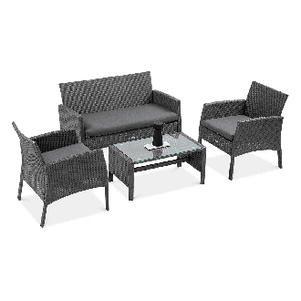 Zestaw z technorattanu SAN MARINO Grey