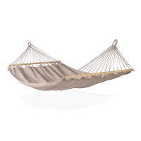Hojdacia sieť s tyčou ALISIO Almond, pre dve osoby - LA SIESTA