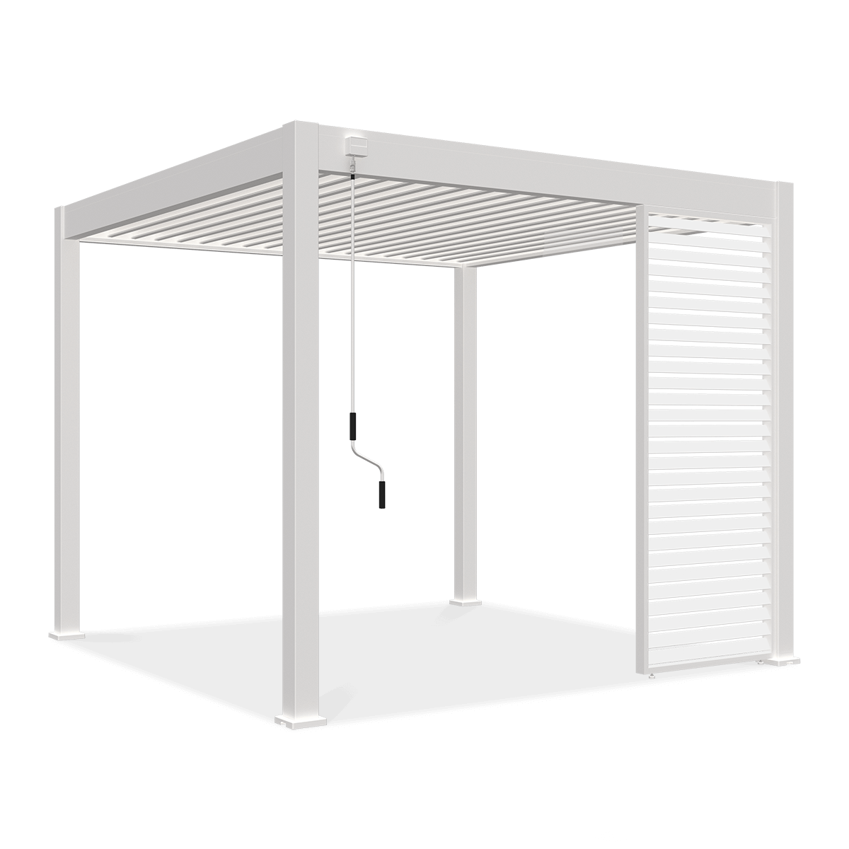 Panel żaluzjowy poziomy do pergoli ELEGANCE/DELUXE/FUSION 1 m White - Gutroof