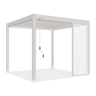 Panel żaluzjowy poziomy do pergoli ELEGANCE/DELUXE/FUSION 1 m White - Gutroof