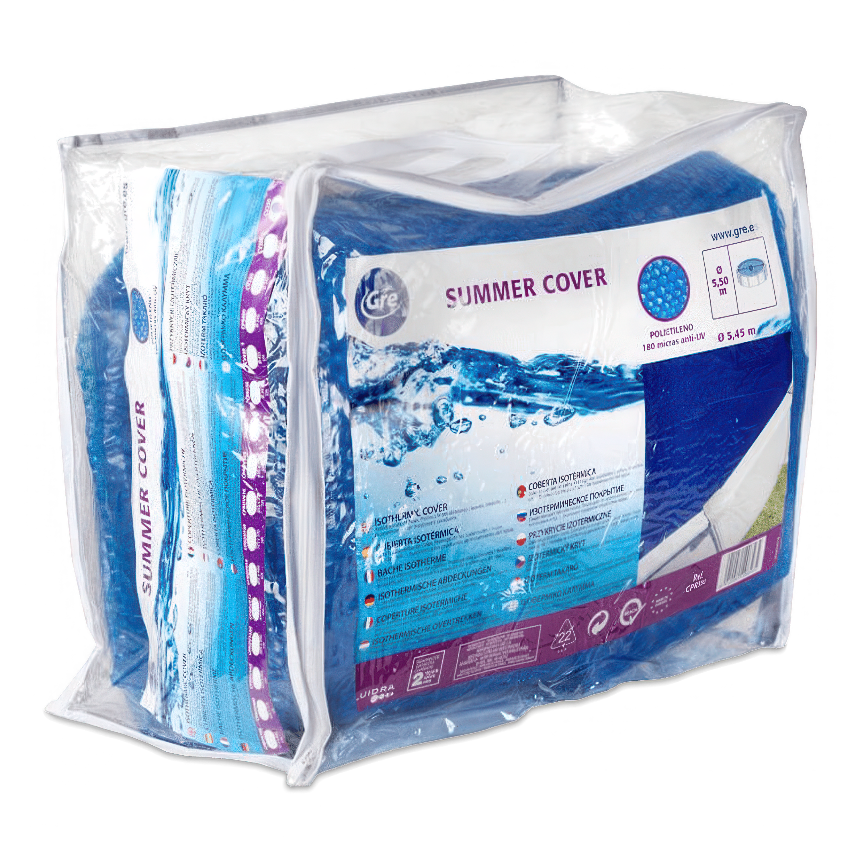 Okrúhly izotermický kryt pre celoročný bazén Gre 350 cm