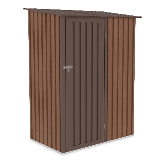 Záhradný úložný priestor z pozinkovanej ocele KENT 143x89cm Orech - HARDMAISTER