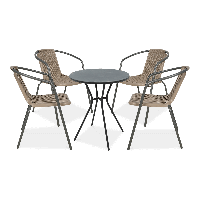 Záhradný set SIMPLE 4+1, cappuccino - FOCUS GARDEN