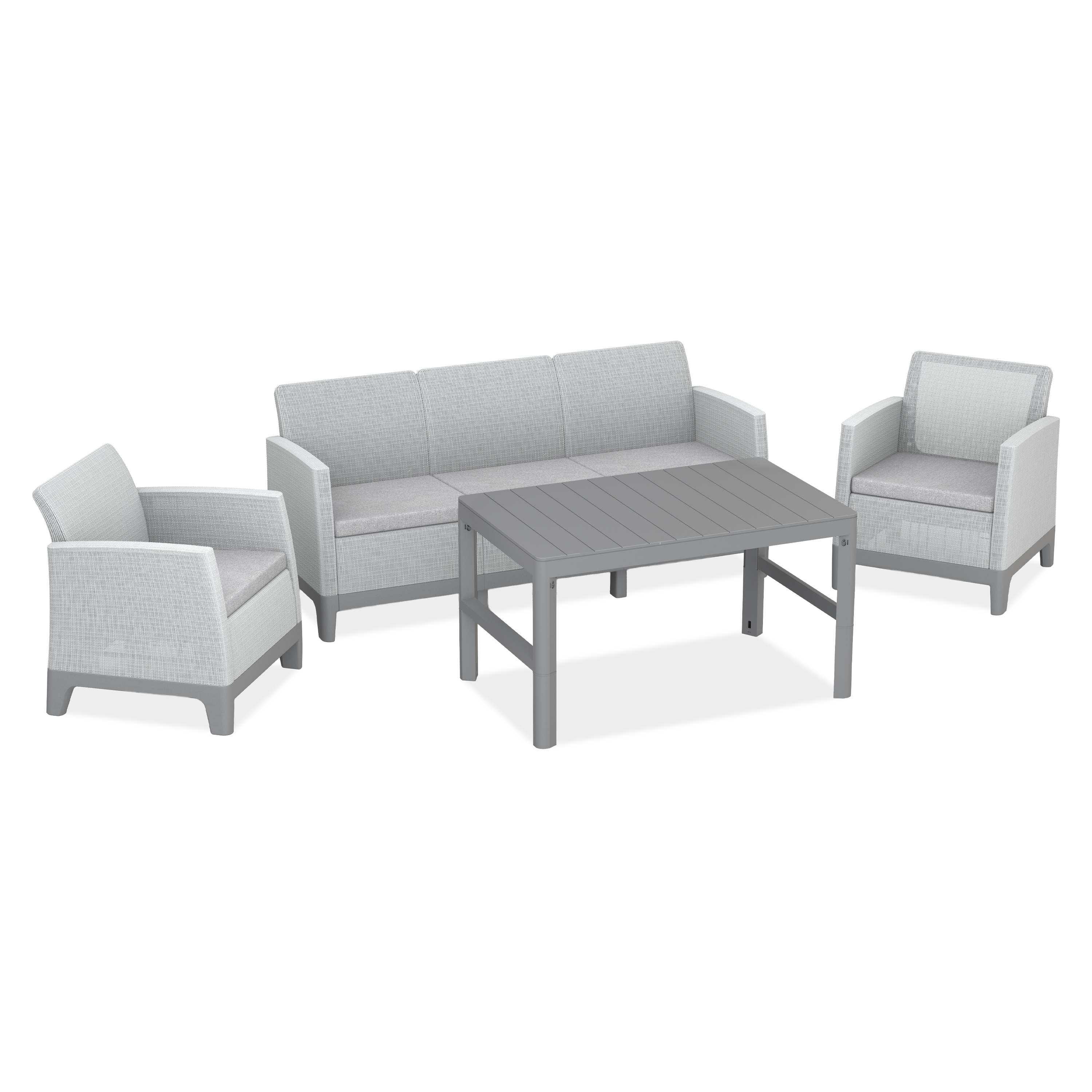 Záhradný set Keter SCANDI MAX 3/LYON Ash Grey