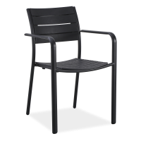 Záhradná stolička MILO Black - Bjørkka