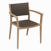 Záhradné kreslo SEGINUS BROWN/DESERT BROWN - Novussi