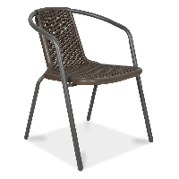 SIMPLE Hnedá záhradná stolička