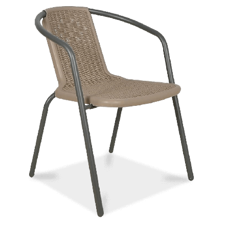 Záhradná stolička SIMPLE Cappuccino