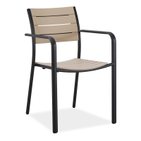 Záhradná stolička MILO Black Beige - Bjørkka
