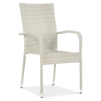 Krzesło z technorattanu FIESTA White