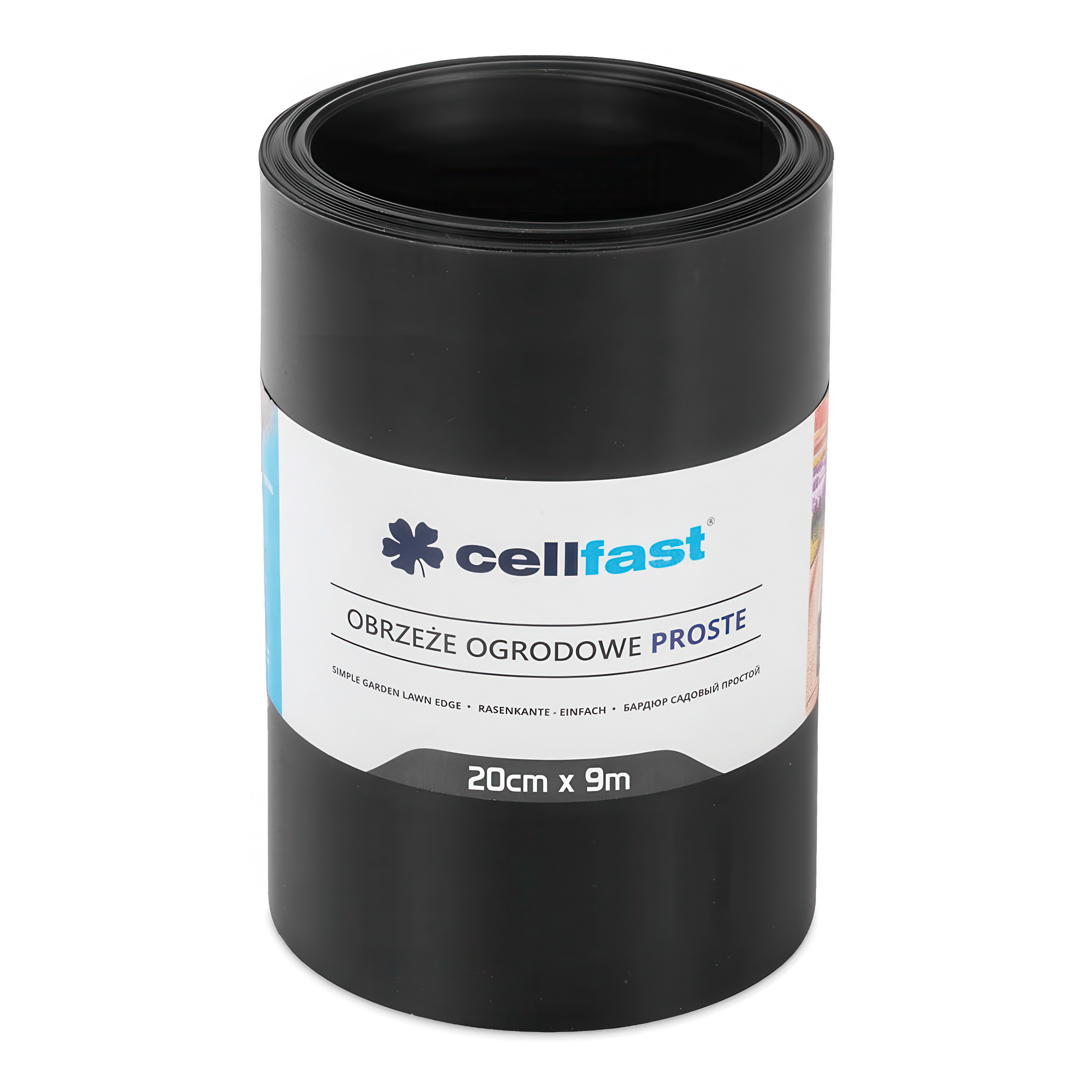 Záhradné obruby rovné 20 cm x 9,0 m čierne Cellfast