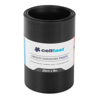 Záhradné obruby rovné 20 cm x 9,0 m čierne Cellfast