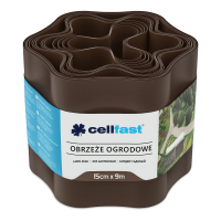 Záhradné obruby 15 cm x 9,0 m hnedé Cellfast