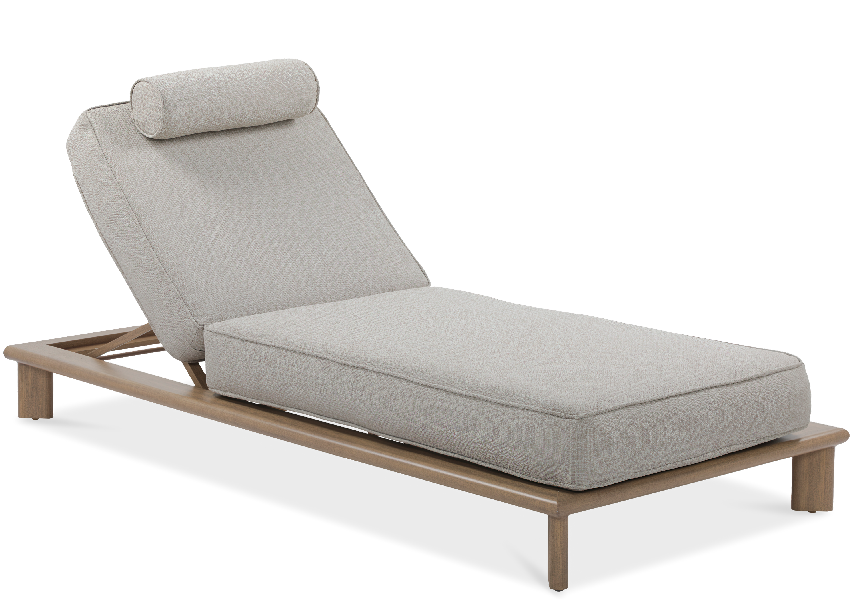 Záhradné ležadlo s vankúšom MAGELLAN Wood Look - Furrore