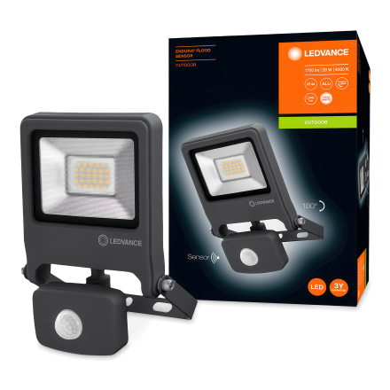 ENDURA® FLOOD Sensor Cool White 20W reflektor so senzormi LEDVANCE