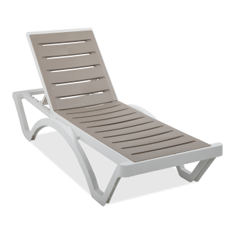 Lehátko LOMBOK White Taupe - Focus Garden