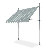 Balkónová markíza Bjørkka EASY 250x130 cm sivá/biela
