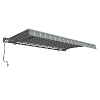 Markíza na terasu PREMIUM 400x300 sivá/biela - Gutroof