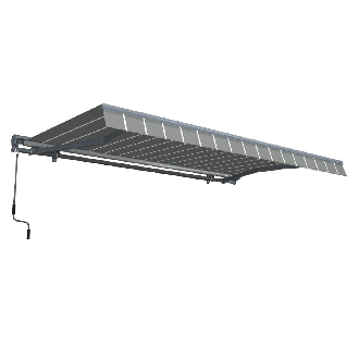 Markíza na terasu PREMIUM 400x300 sivá/biela - Gutroof