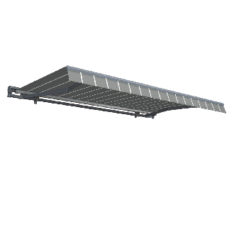 Markíza PREMIUM AUTOMATIC 400x300 sivá/biela - Gutroof