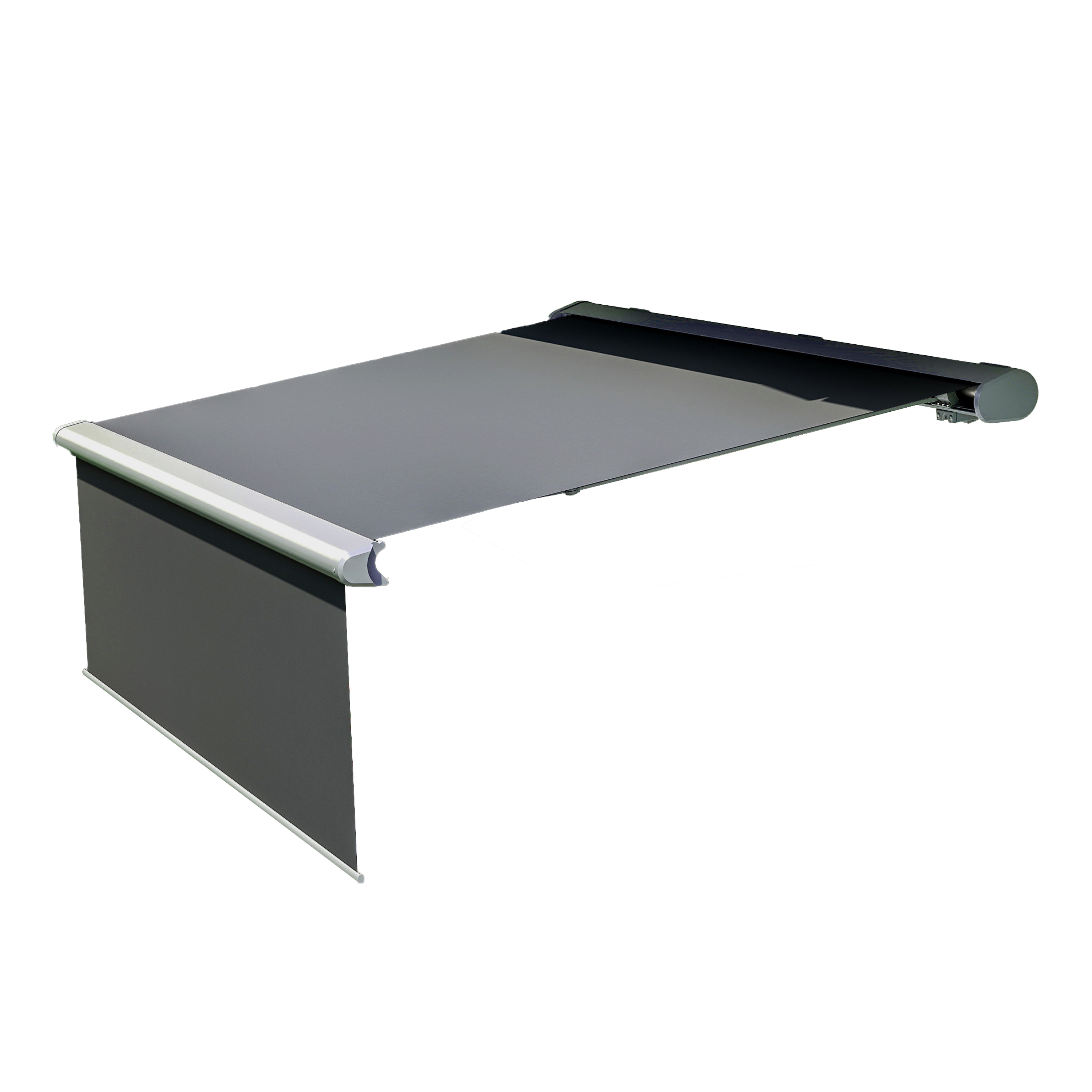 Markíza na terasu DELUXE PLUS AUTOMATIC 400x300 GREY s LED a senzorom - Gutroof