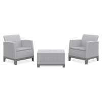 Balkónový set Scandi Forma Ash Grey-Storm Grey/ Light Grey - Keter