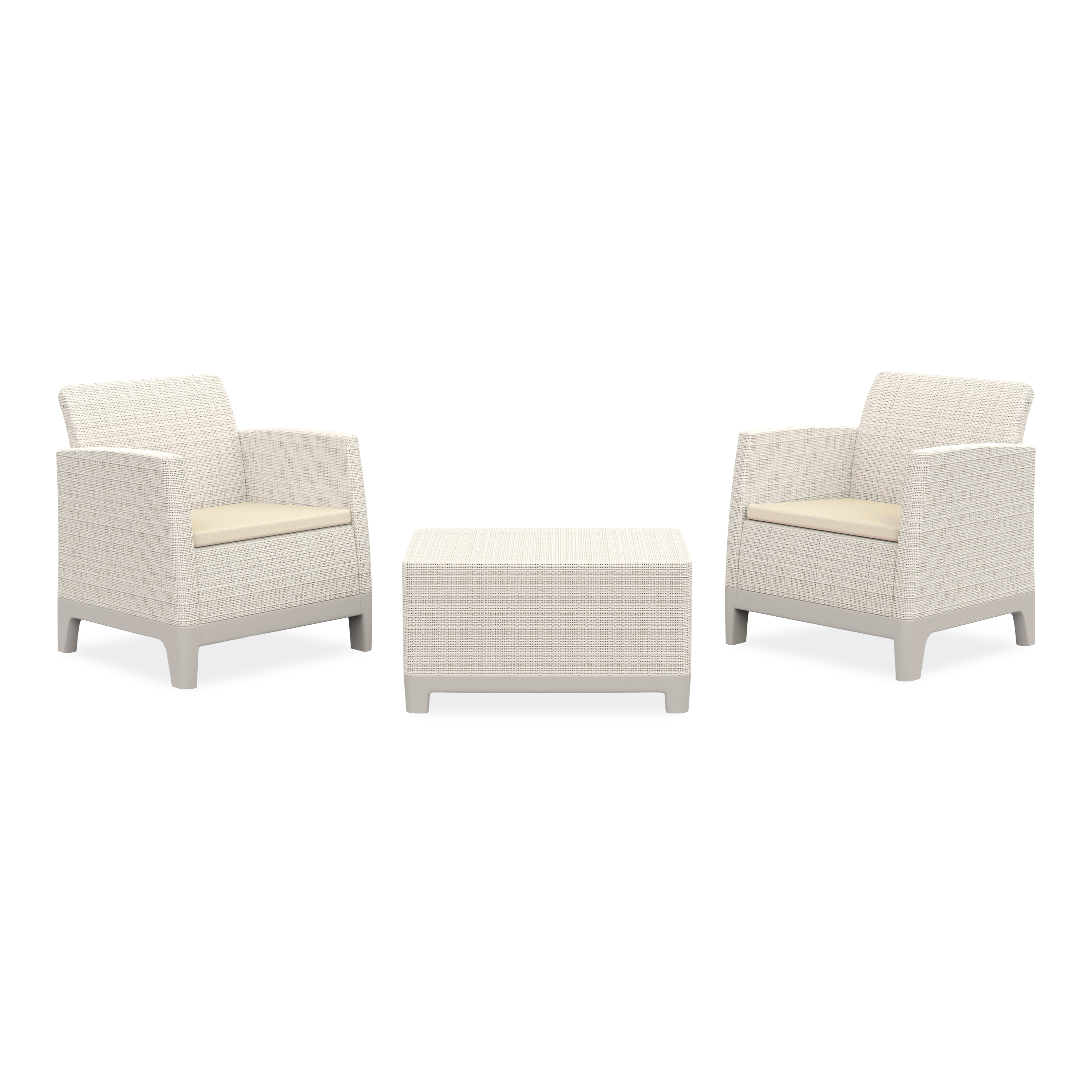 Záhradný nábytok Scandi Forma Balcony Pebble Grey-Soft Beige/oat - Keter