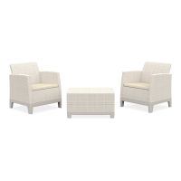 Záhradný nábytok Scandi Forma Balcony Pebble Grey-Soft Beige/oat - Keter
