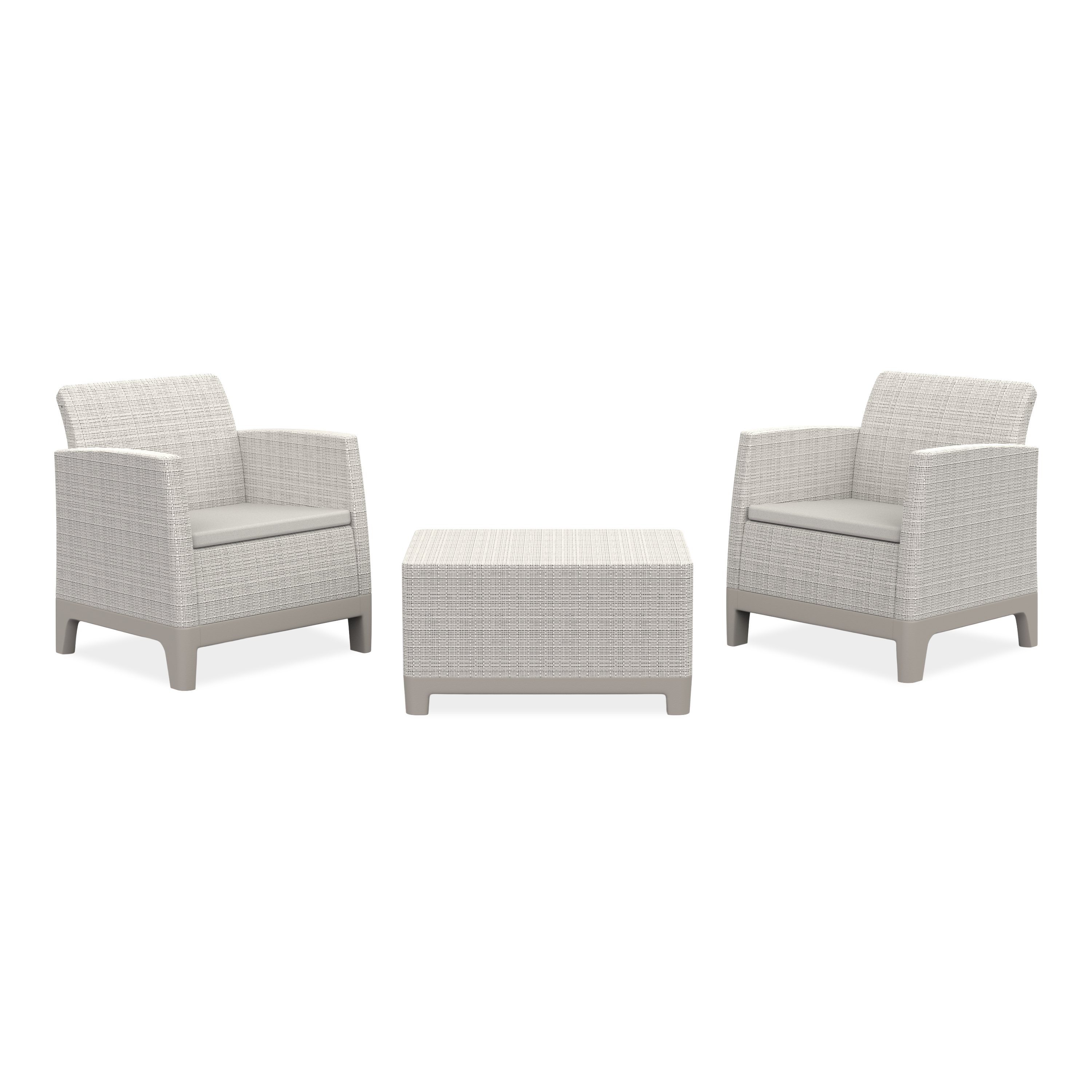 Záhradný nábytok Scandi Forma Balcony Pebble Grey-Soft Beige/oat - Keter