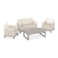 Záhradný nábytok SCANDI MAX2/LYON Pebble Grey-Soft Beige / Sf. Beige - Keter