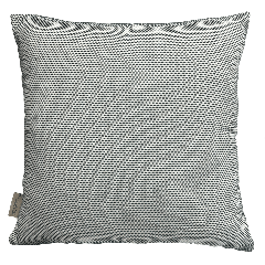 Dekoratívny záhradný vankúš Meshy 45x45 MoodMe so štvorcovým vzorom v čierno-bielej farbe