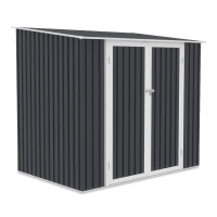 Kovová miestnosť na náradie KENT 222x149cm studená sivá - HARDMAISTER