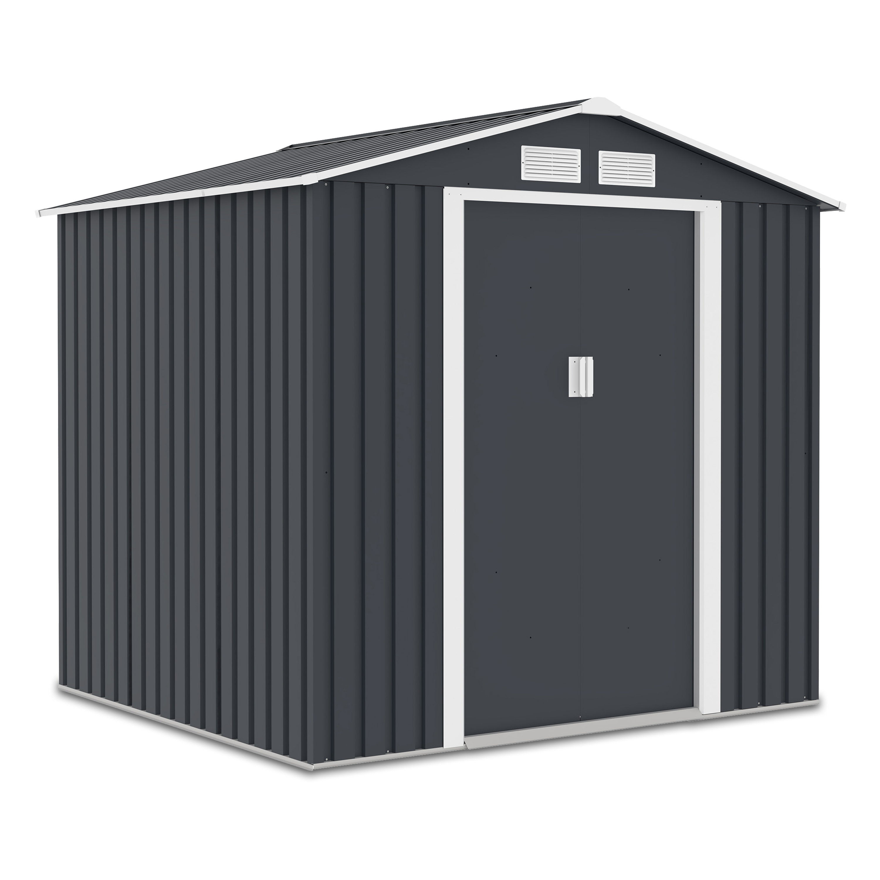 Záhradný plechový domček VECTOR 7x6 Cold Grey - Hardmaister