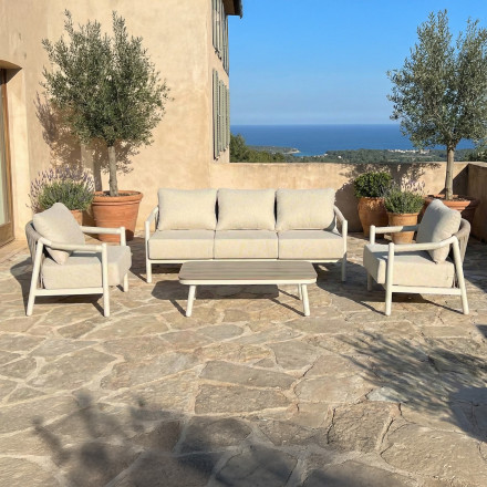 Hliníkový záhradný nábytok MONTI CAFFE BEIGE - FURRORE