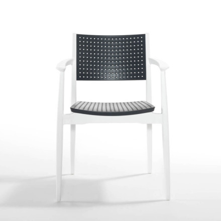 Miniatura krzesła ogrodowego SEGINUS White/Anthracite - Novussi