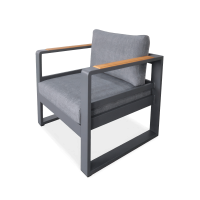 PANAMA Antracitové záhradné kreslo