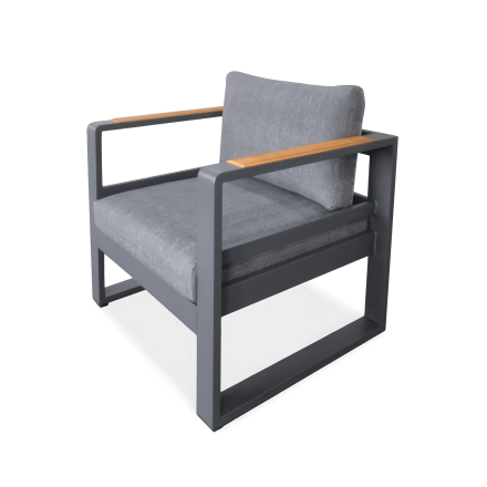 PANAMA Antracitové záhradné kreslo