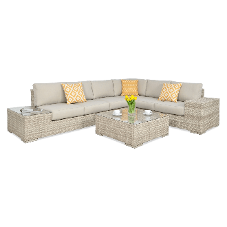 Technorattan rohová jednotka AVOCADO béžová