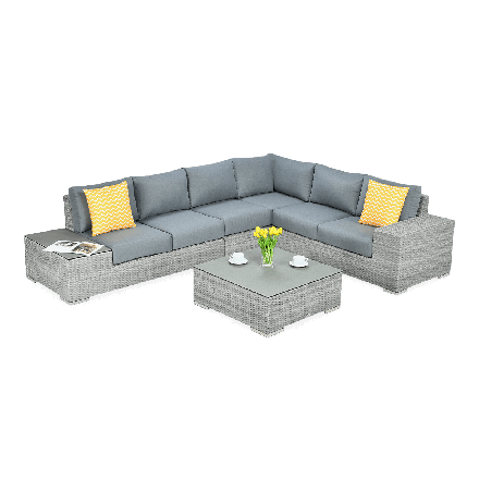 Technorattan rohová jednotka AVOCADO STONE Stone Grey