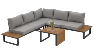 PASADENA Tmavosivý záhradný roh - FOCUS GARDEN