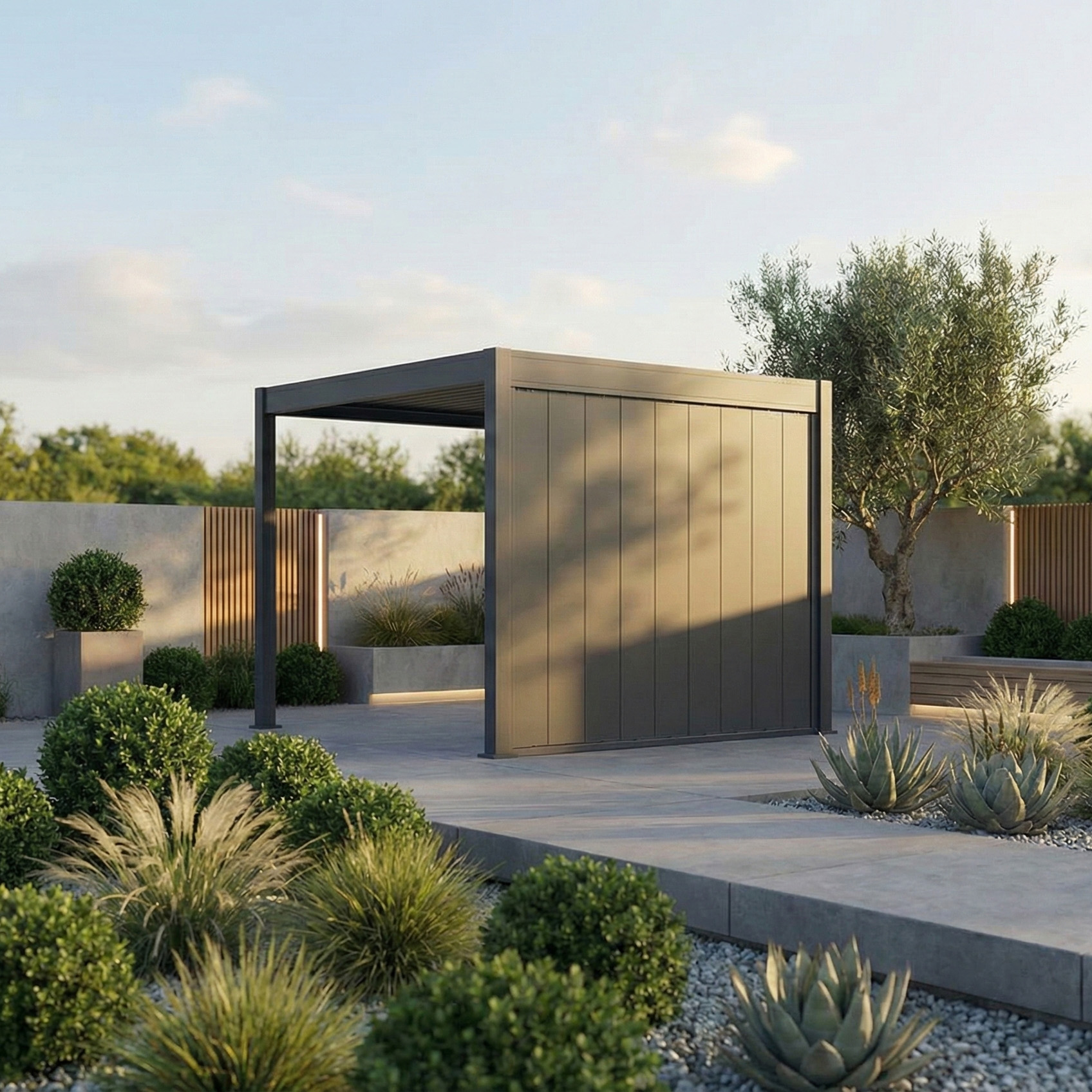 Panel żaluzjowy pionowy do pergoli ELEGANCE/DELUXE/FUSION 1.2 m Anthracite - Gutroof