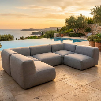 Modulárny roh na terasu ALORA Comfort Plus Grey - Bjørkka