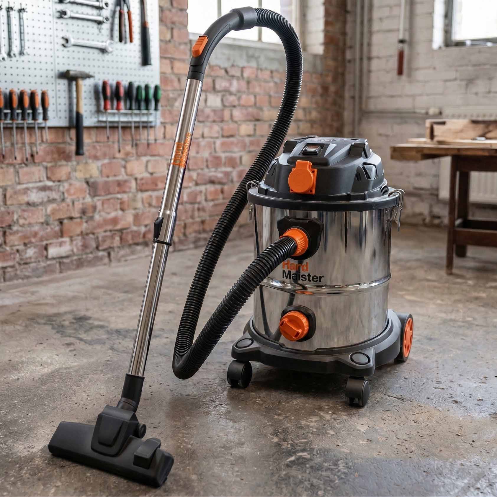 Kompaktný 20 l dielenský vysávač na mokré a suché vysávanie - HardMaister