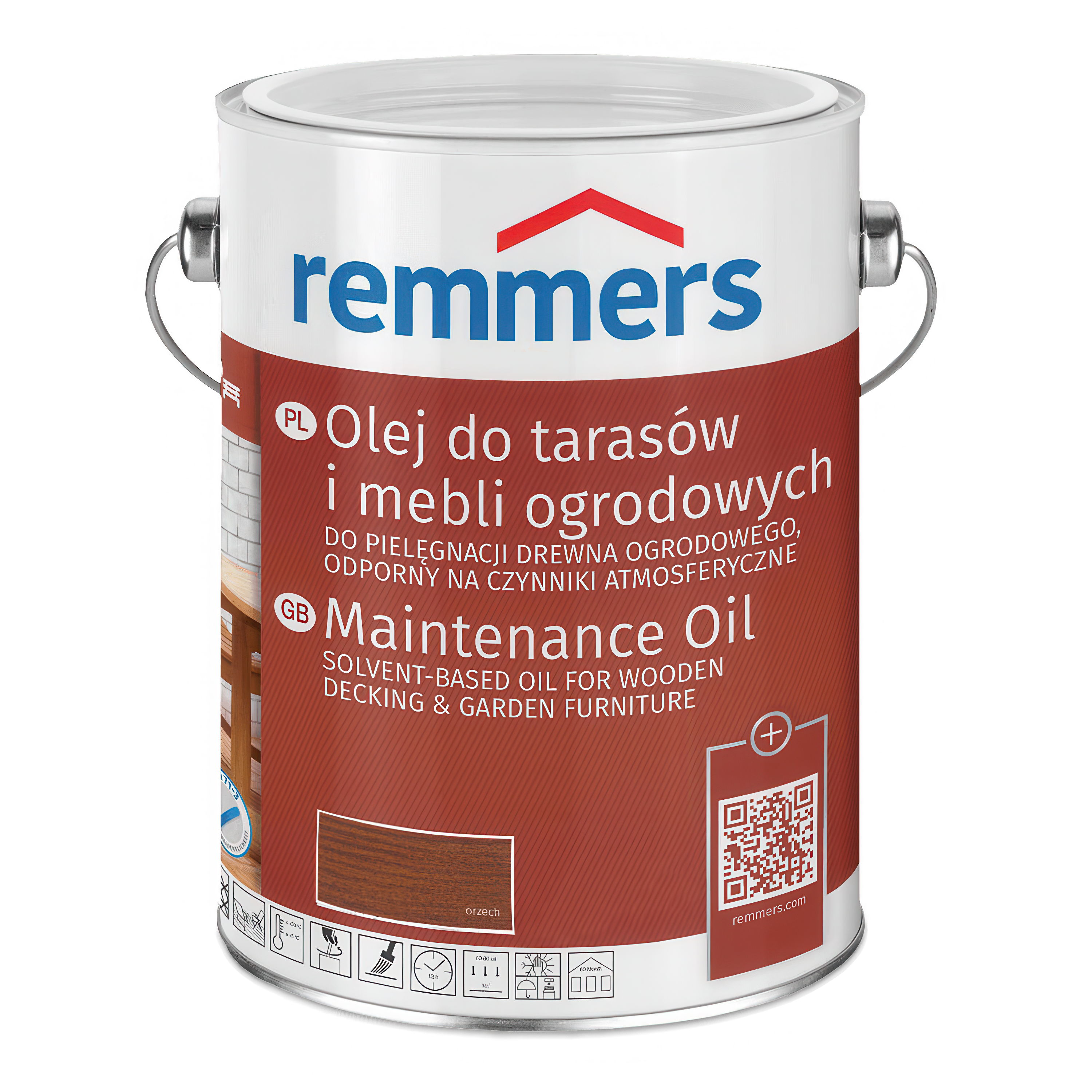 olej do desek tarasowych i mebli ogrodowych w wiadrze