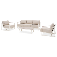 Záhradný set z hliníka EVORA CAFFE Beige - FURRORE