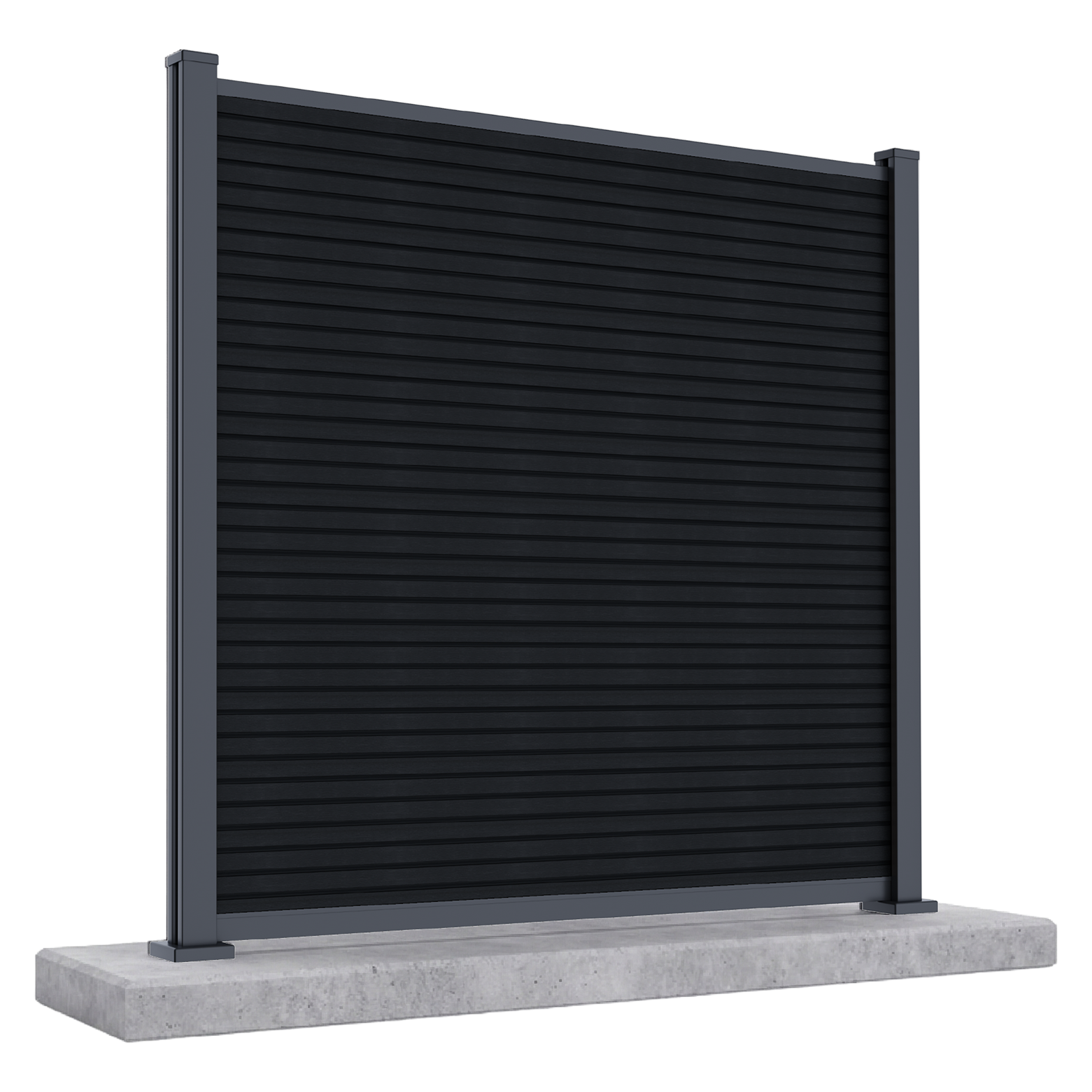 Záhradný panel na tvrdý podklad 1,8 m CITY Anthracite - Gutroof