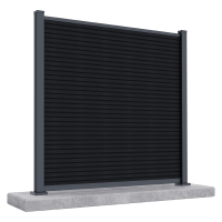 Záhradný panel na tvrdý podklad 1,8 m CITY Anthracite - Gutroof