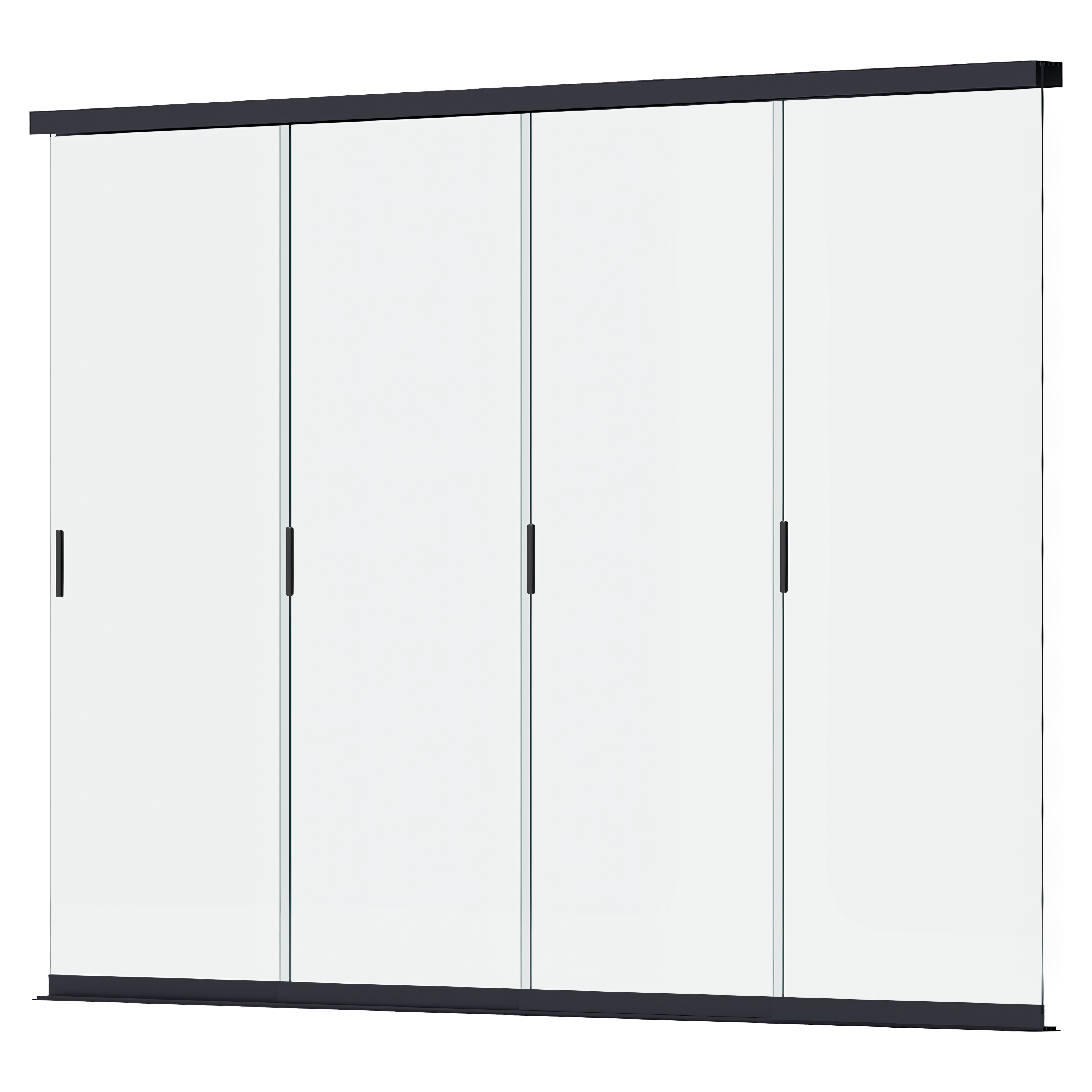 Posuvný sklenený panel k pergole ELEGANCE/DELUXE/FUSION 3,6 m Antracit - Gutroof