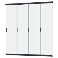 Sklenený posuvný panel pre pergolu ELEGANCE/DELUXE/FUSION 3m Antracit - Gutroof