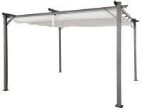 Terasová pergola SPRINT 3x4 antracitová/biela - HARDMAISTER